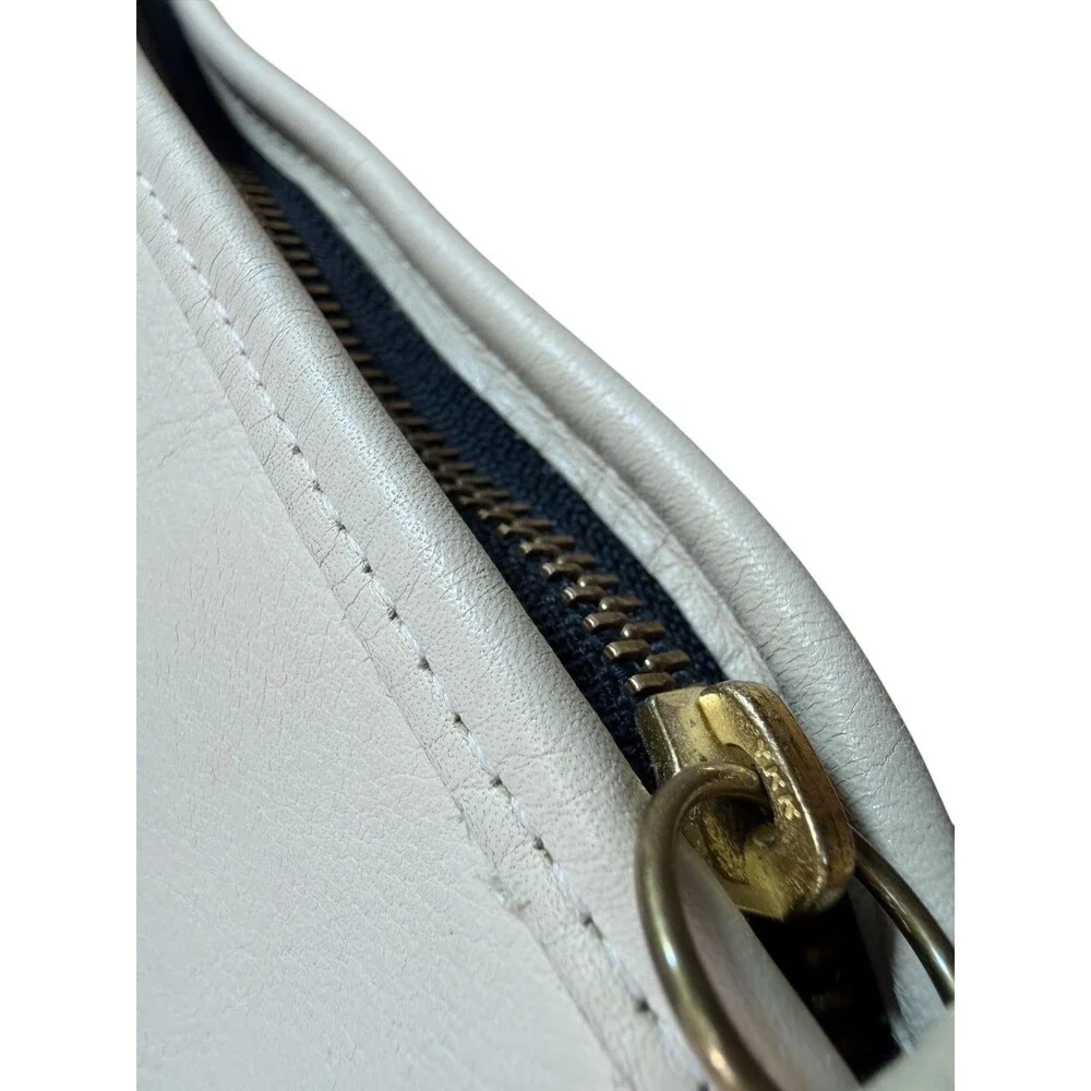 Coach Vintage Taylor Zip 1980's USA Bone Leather 0648-236 Shoulder/Crossbody
